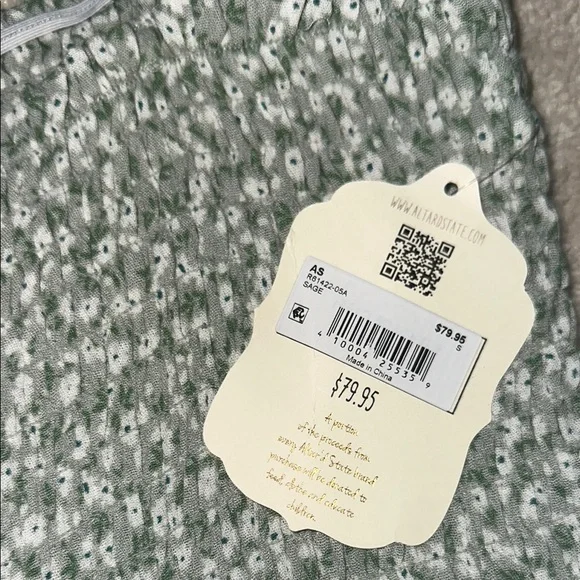 NWT! Altar’d State Green Floral Bell Bottom Jumpsuit - Picture 8 of 9